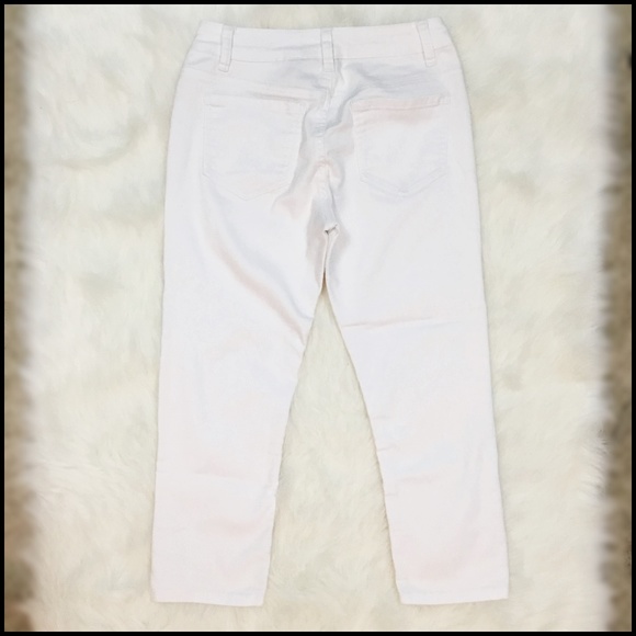Westbound White Cropped Jeans - Picture 4 of 5